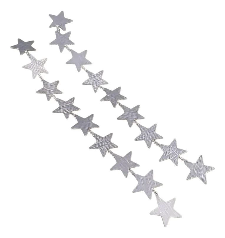 AROS DE FIESTA CON DISEÑO DE ESTRELLAS EN ALEACION - 1