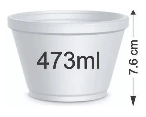 MACETA TE RMICA DE POLIESTIRENO DE 473 ML CON TAPA BLANCA - 2