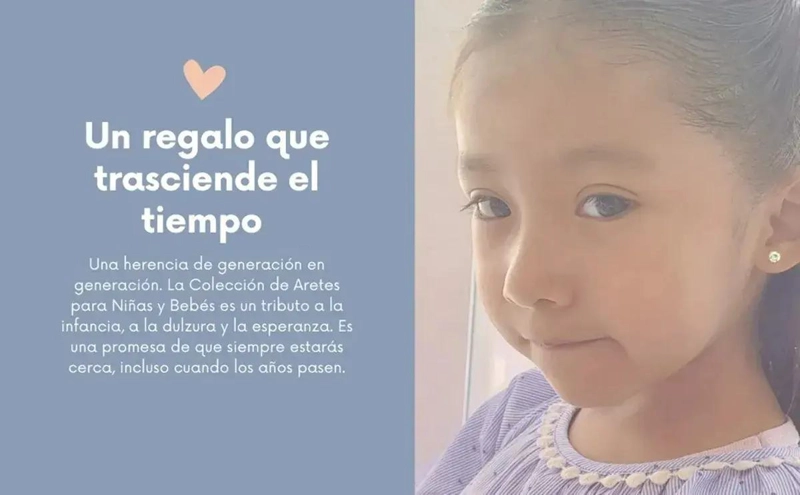 AROS ELEGANTES DE ORO DE 18 KILATES PARA BEBE S ATORNILLADOS - 3