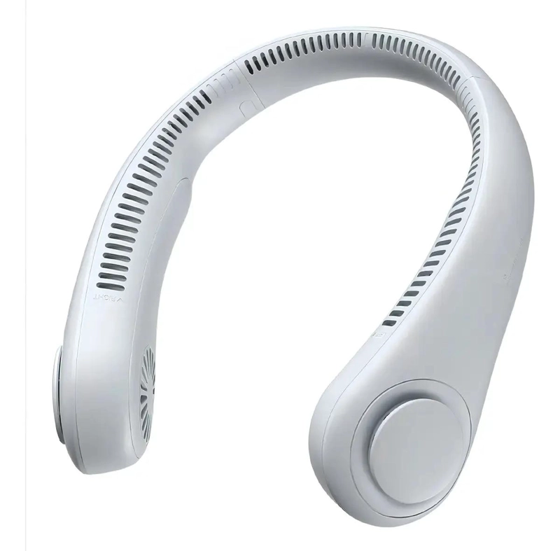 VENTILADOR PORTATIL AJUSTABLE PARA CUELLO USB BLANCO - 1