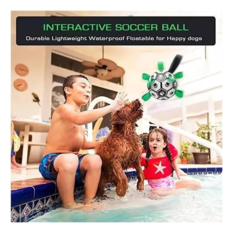 PELOTA INTERACTIVA PARA PERROS CON AGARRE Y FLOTANTE - 4