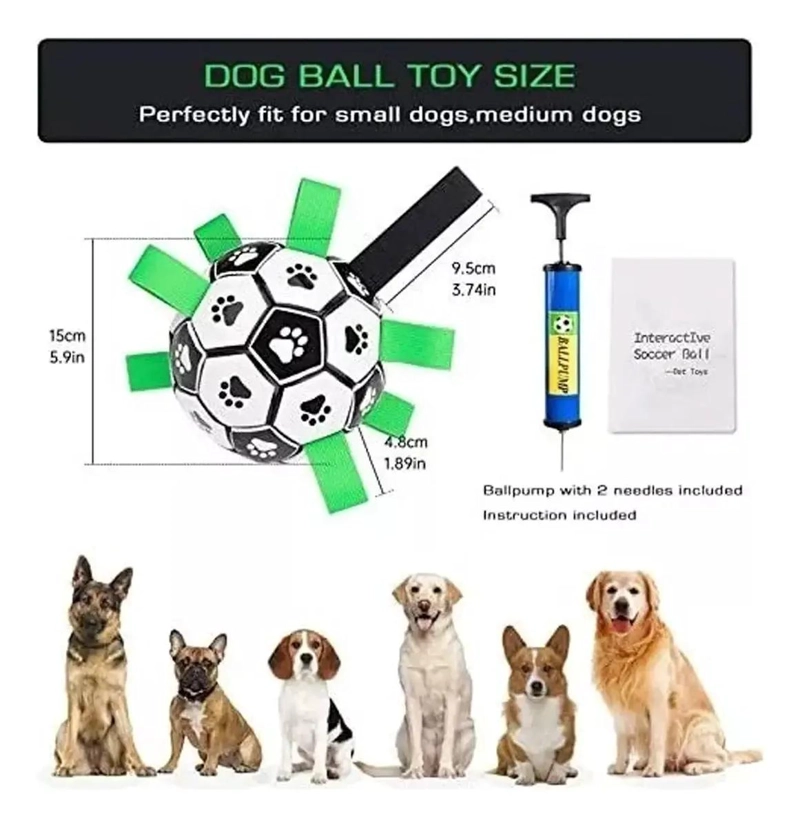 PELOTA INTERACTIVA PARA PERROS CON AGARRE Y FLOTANTE - 5