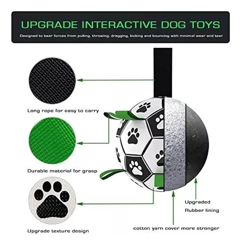 PELOTA INTERACTIVA PARA PERROS CON AGARRE Y FLOTANTE - 7