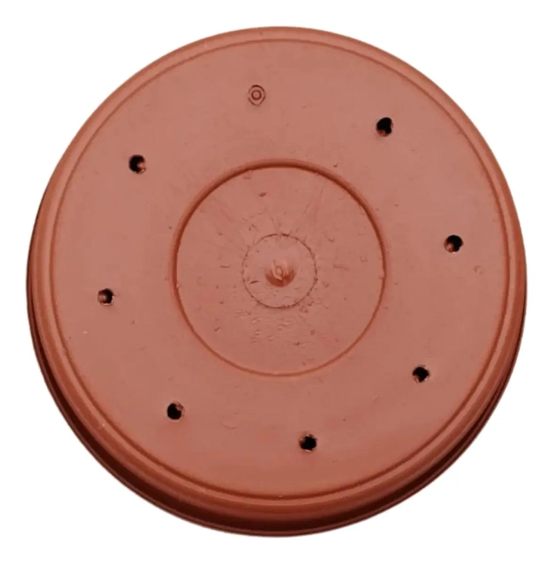 SET DE 2 MACETEROS REDONDOS DE TERRACOTA LISA PARA PLANTAS GRANDES - 2