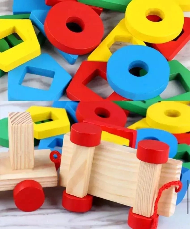 PACK DE 2 JUGUETES DE MADERA PARA DESARROLLO INFANTIL - 7
