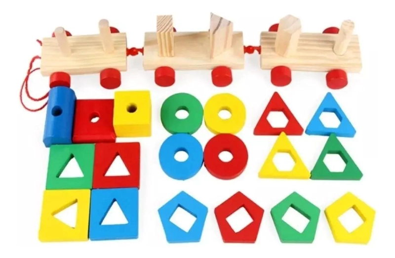 PACK DE 2 JUGUETES DE MADERA PARA DESARROLLO INFANTIL - 9