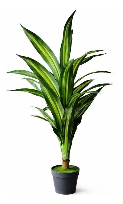 PLANTA ARTIFICIAL TIPO DRACAENA CON MACETERO PLASTICO DE 120 CM - 3