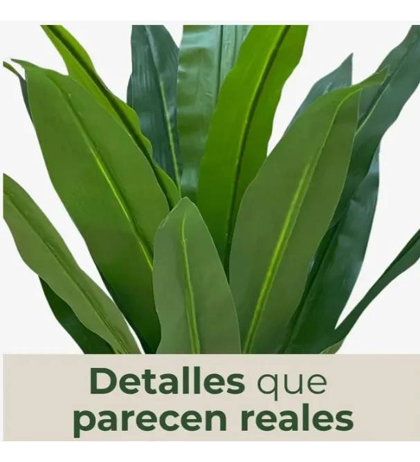 PLANTA ARTIFICIAL TIPO DRACAENA CON MACETERO PLASTICO DE 120 CM - 7