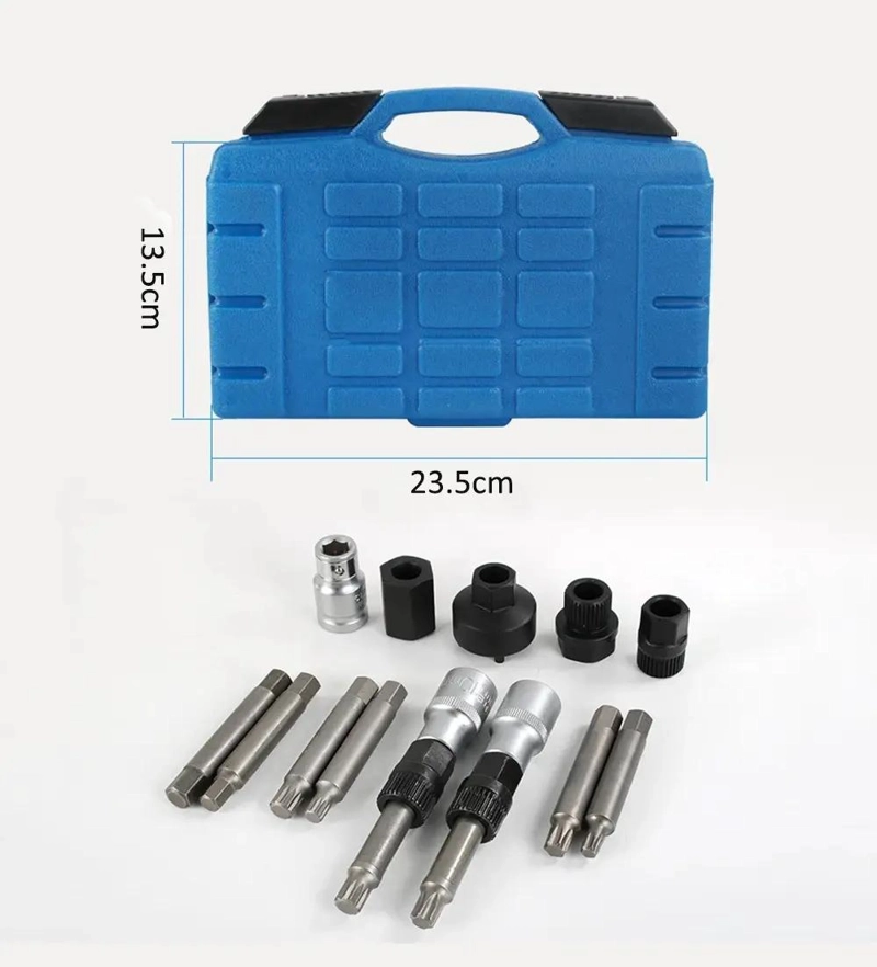 KIT DE HERRAMIENTAS PARA EXTRACCION DE POLEAS DE ALTERNADOR 13 PIEZAS - 7