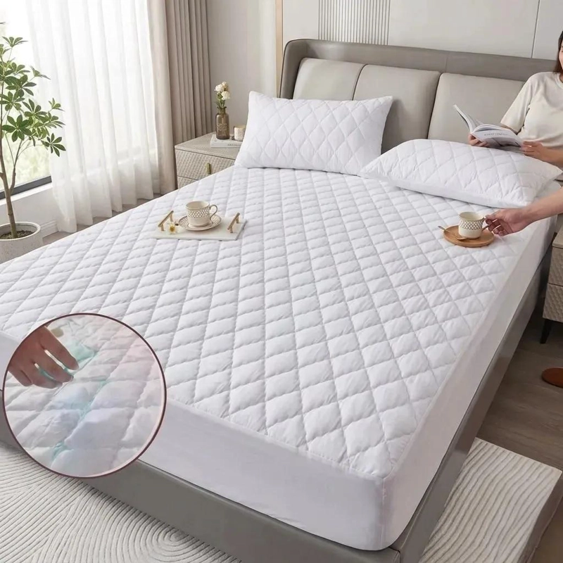 CUBRECOLCHON IMPERMEABLE HIPOALERGE NICO PARA 2 PLAZAS - 5
