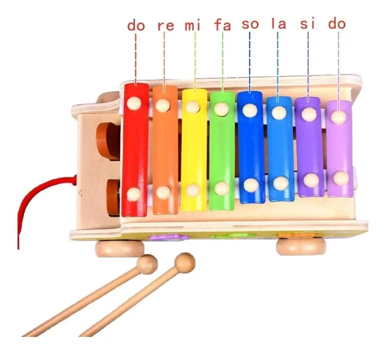 JUGUETE DIDACTICO DE MADERA MULTIFUNCIONAL PARA NIÑOS - 4