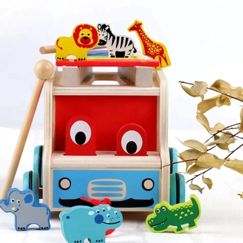 JUGUETE DIDACTICO DE MADERA MULTIFUNCIONAL PARA NIÑOS - 5