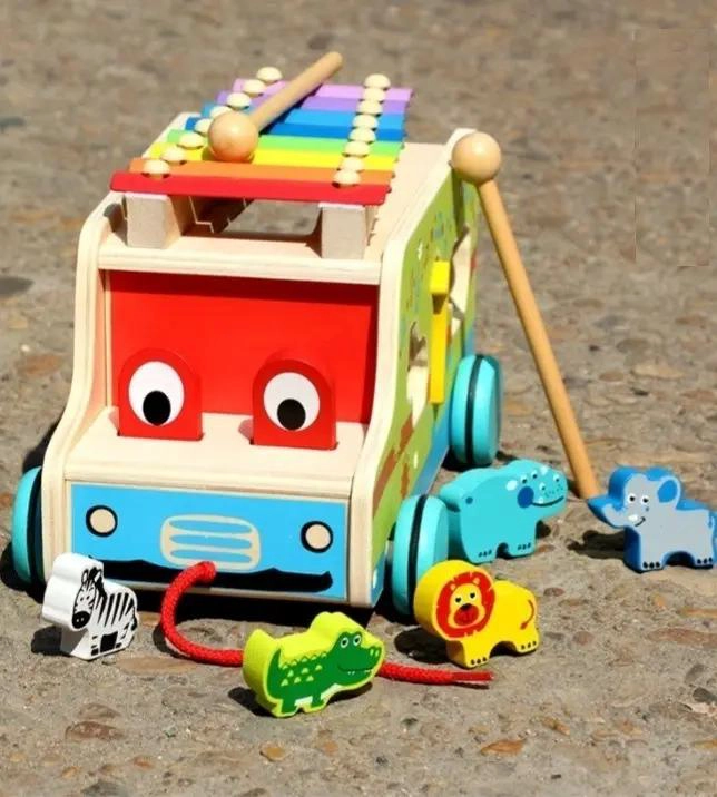 JUGUETE DIDACTICO DE MADERA MULTIFUNCIONAL PARA NIÑOS - 6