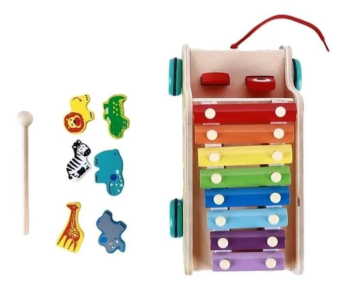 JUGUETE DIDACTICO DE MADERA MULTIFUNCIONAL PARA NIÑOS - 8