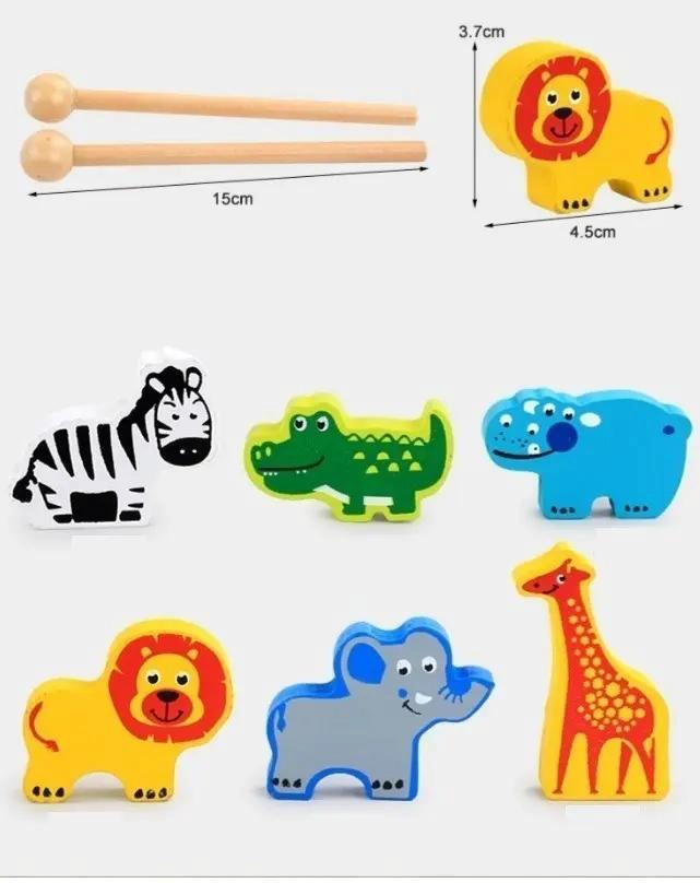 JUGUETE DIDACTICO DE MADERA MULTIFUNCIONAL PARA NIÑOS - 9
