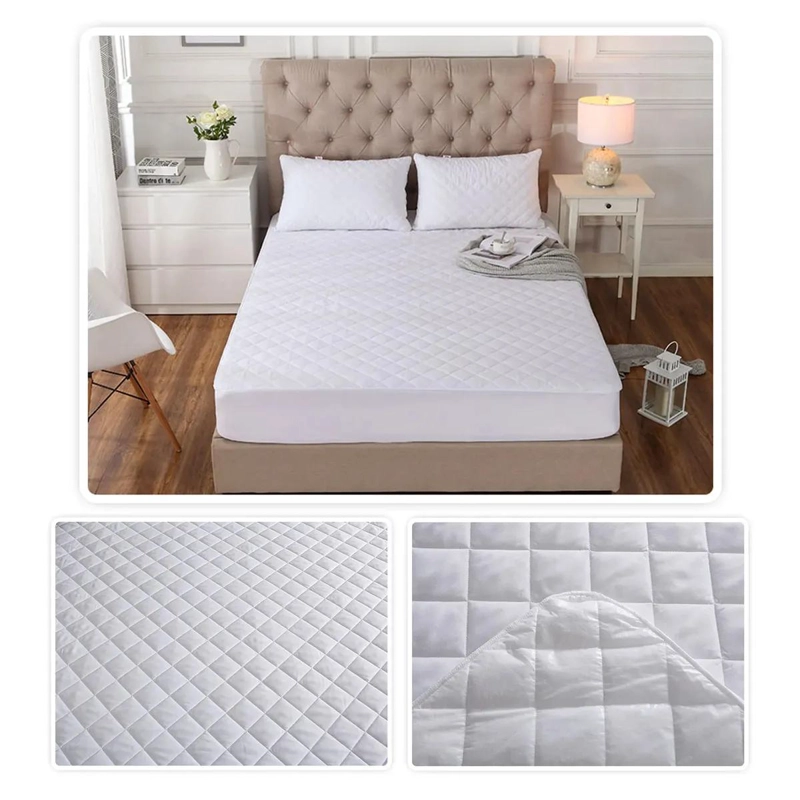 CUBRE COLCHON IMPERMEABLE 2 PLAZAS Y FUNDAS ALMOHADAS - 3