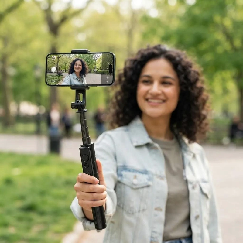 TRIPODE PLEGABLE BLUETOOTH CON SEGUIMIENTO AUTOMATICO - 2