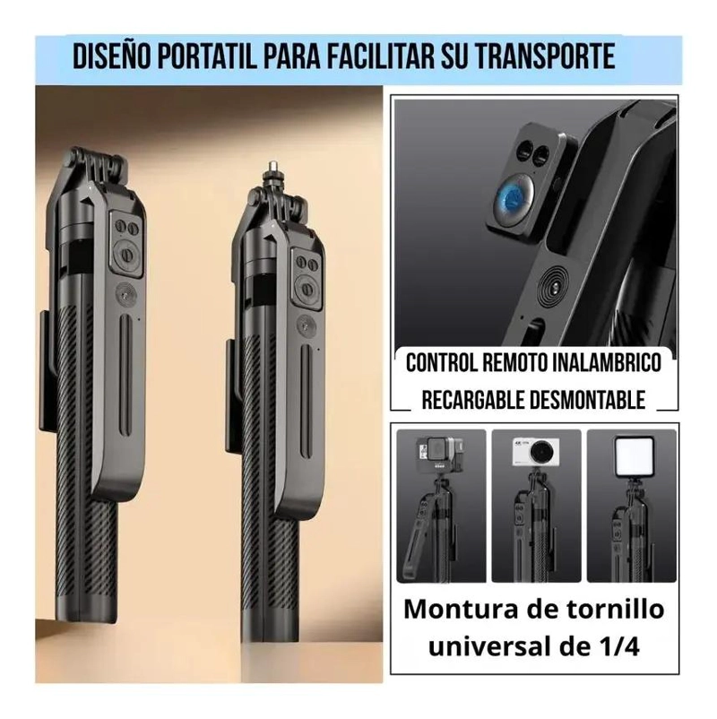 TRIPODE INTELIGENTE CON SEGUIMIENTO AUTOMATICO PARA CELULAR Y CAMARA - 7