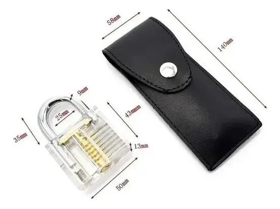 KIT DE 19 HERRAMIENTAS PARA CERRAJERIA Y CANDADO GRANDE - 2