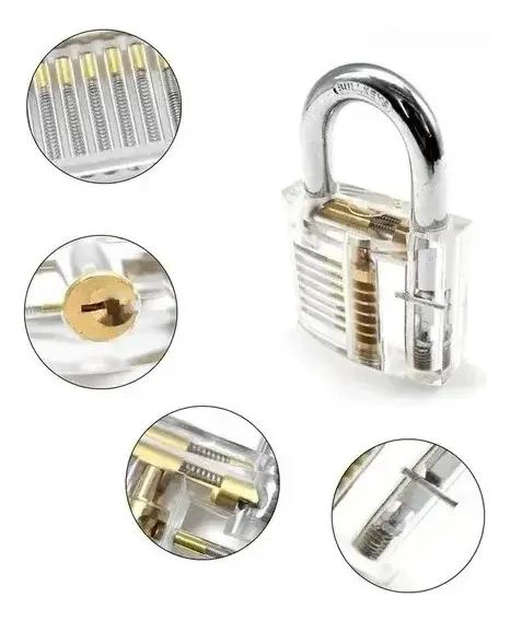 KIT DE 19 HERRAMIENTAS PARA CERRAJERIA Y CANDADO GRANDE - 4