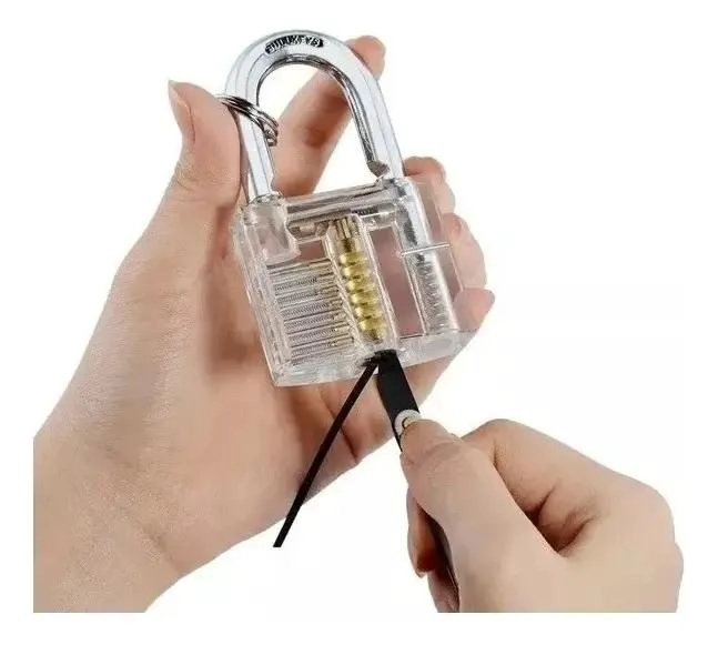 KIT DE 19 HERRAMIENTAS PARA CERRAJERIA Y CANDADO GRANDE - 7