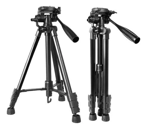 TRIPODE PROFESIONAL PARA CAMARA Y CELULAR 65-144 CM CON ACCESORIOS - 1