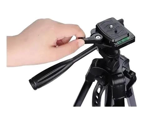 TRIPODE PROFESIONAL PARA CAMARA Y CELULAR 65-144 CM CON ACCESORIOS - 2