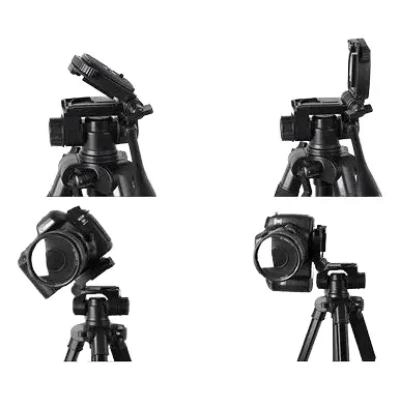 TRIPODE PROFESIONAL PARA CAMARA Y CELULAR 65-144 CM CON ACCESORIOS - 4