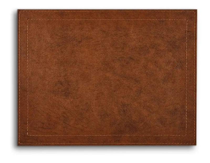 SET DE 4 INDIVIDUALES DE MESA EN ECOCUERO HABANO - 1