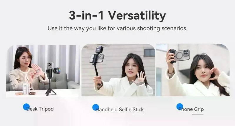 TRIPODE EXTENSIBLE MULTIFUNCIONAL PARA SMARTPHONES - 8