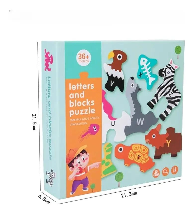 ROMPECABEZAS 3D DE ANIMALES DE MADERA PARA NIÑOS - 2