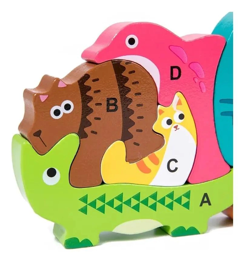 ROMPECABEZAS 3D DE ANIMALES DE MADERA PARA NIÑOS - 4
