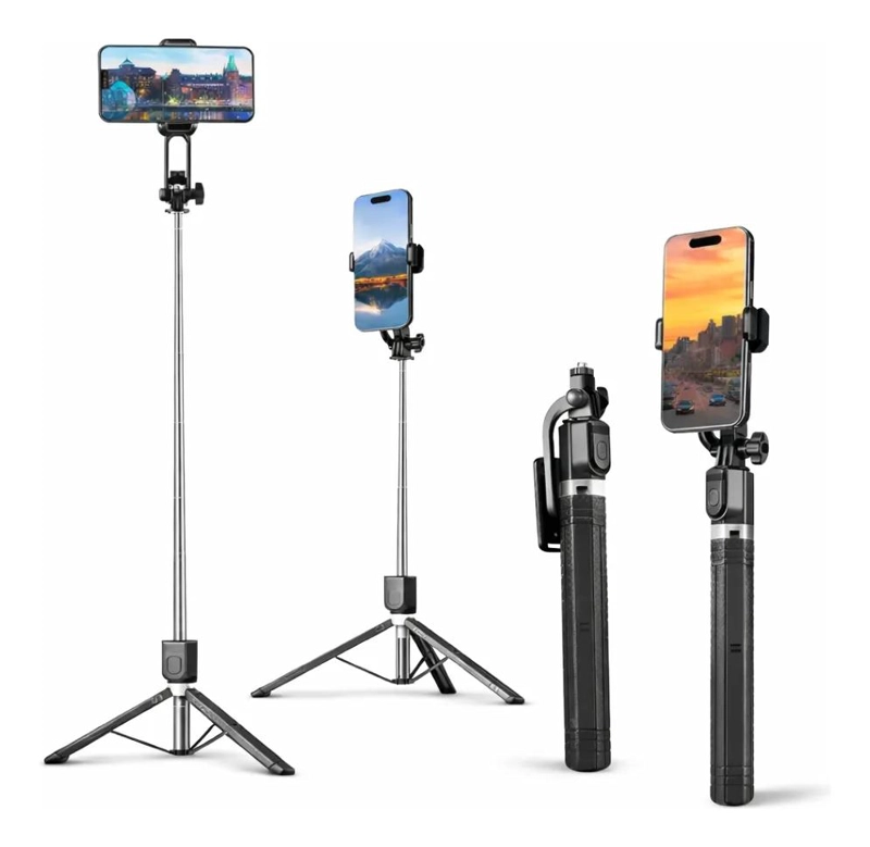 TRIPODE EXTENSIBLE 1.7M CON CONTROL REMOTO BLUETOOTH - 1