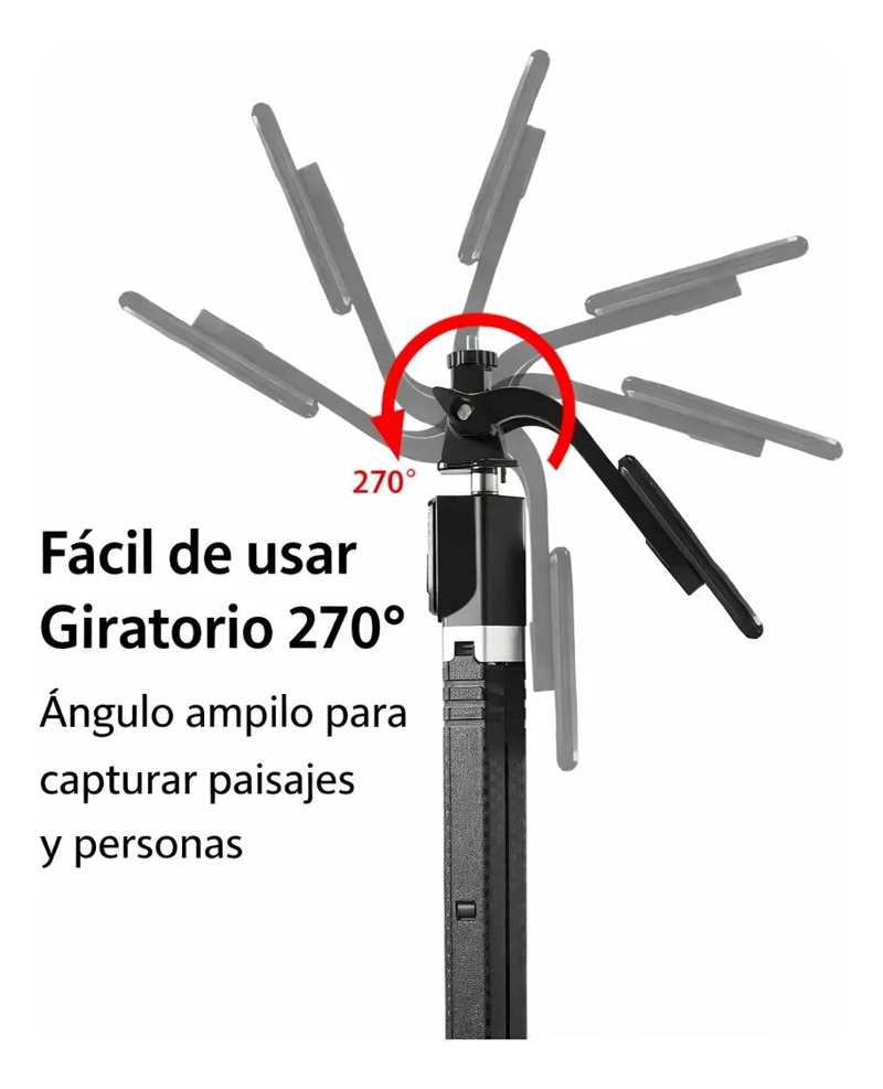TRIPODE EXTENSIBLE 1.7M CON CONTROL REMOTO BLUETOOTH - 3