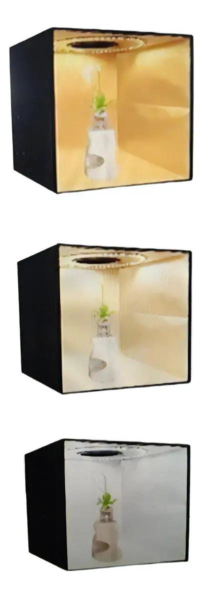 ESTUDIO FOTOGRAFICO COMPACTO CON LUZ LED Y FONDOS VARIADOS - 4