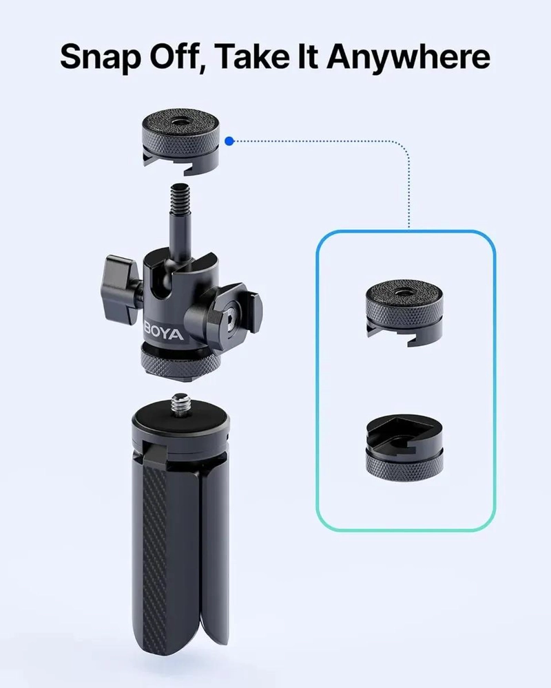 TRIPODE COMPACTO PARA MICROFONOS Y ACCESORIOS DE SOBREMESA - 5