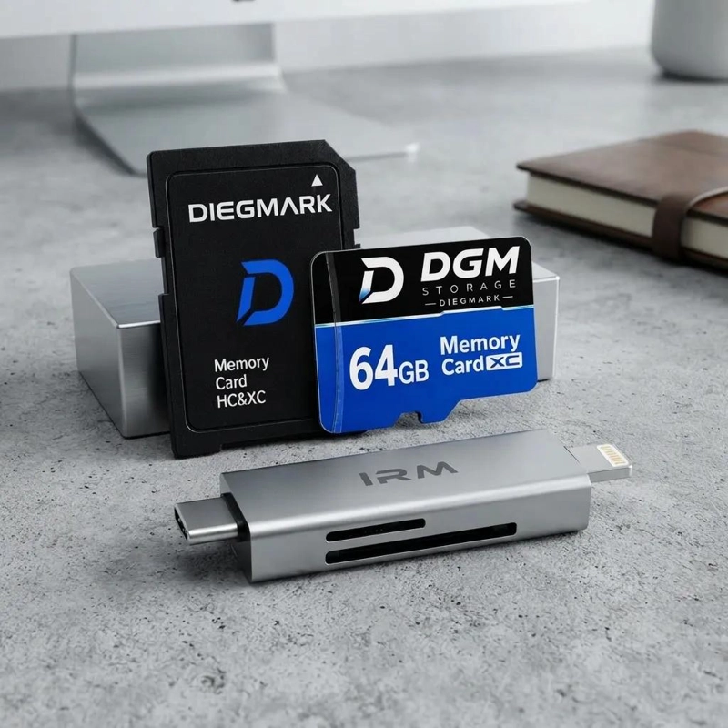 KIT DE MEMORIA MICRO SDXC 64GB CON ADAPTADOR Y LECTOR - 3