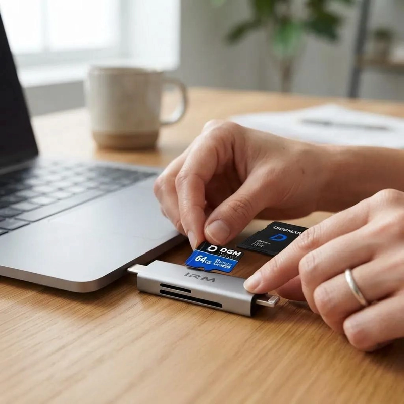 KIT DE MEMORIA MICRO SDXC 64GB CON ADAPTADOR Y LECTOR - 6