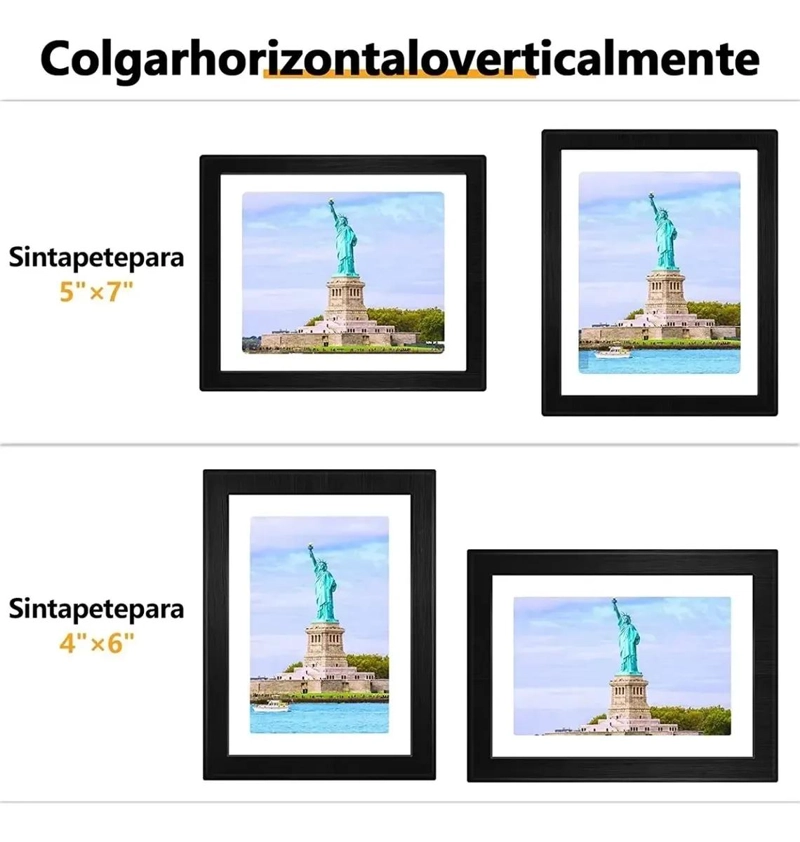 SET DE 5 MARCOS DE FOTO DECORATIVOS PARA PARED - 6