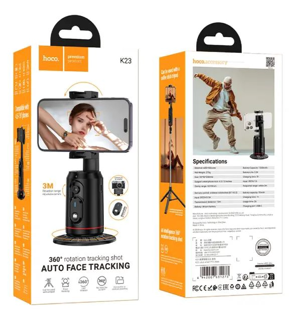 TRIPODE SELFIE BLUETOOTH CON ROTACION 360 COLOR NEGRO - 6