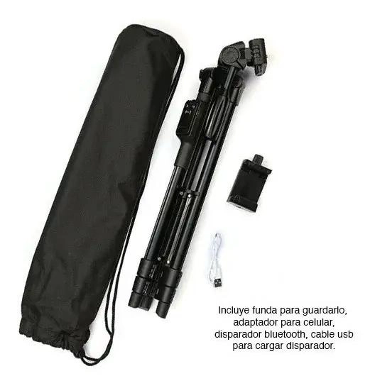 TRIPODE PROFESIONAL PARA CELULAR Y CAMARAS CON DISPARADOR BLUETOOTH - 2