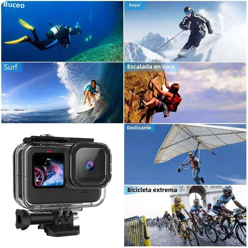 CARCASA SUMERGIBLE PARA CAMARAS GOPRO HERO 5, 6 Y 7 - 4