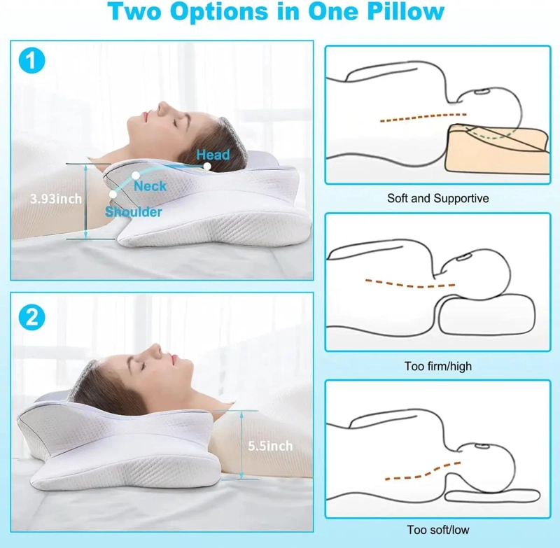 ALMOHADA ORTOPE DICA DE ESPUMA VISCOELASTICA PARA SOPORTE CERVICAL - 2