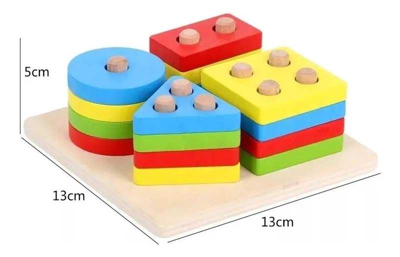 JUGUETE DIDACTICO DE MADERA CON FRUTAS PARA NIÑOS - 3
