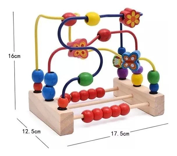 JUGUETE DIDACTICO DE MADERA CON FRUTAS PARA NIÑOS - 9