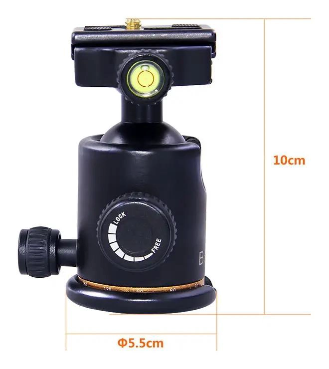 CABEZAL DE BOLA PARA TRIPODE CON ROTACION 360° Y NIVEL DE BURBUJA - 2
