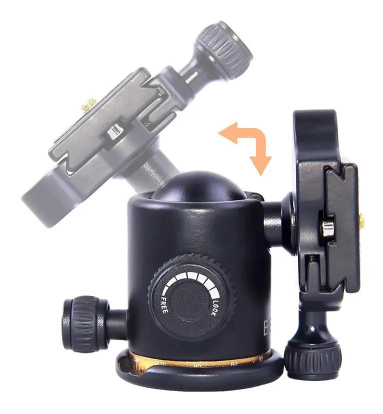 CABEZAL DE BOLA PARA TRIPODE CON ROTACION 360° Y NIVEL DE BURBUJA - 3