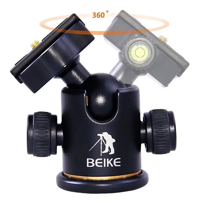 CABEZAL DE BOLA PARA TRIPODE CON ROTACION 360° Y NIVEL DE BURBUJA - 6