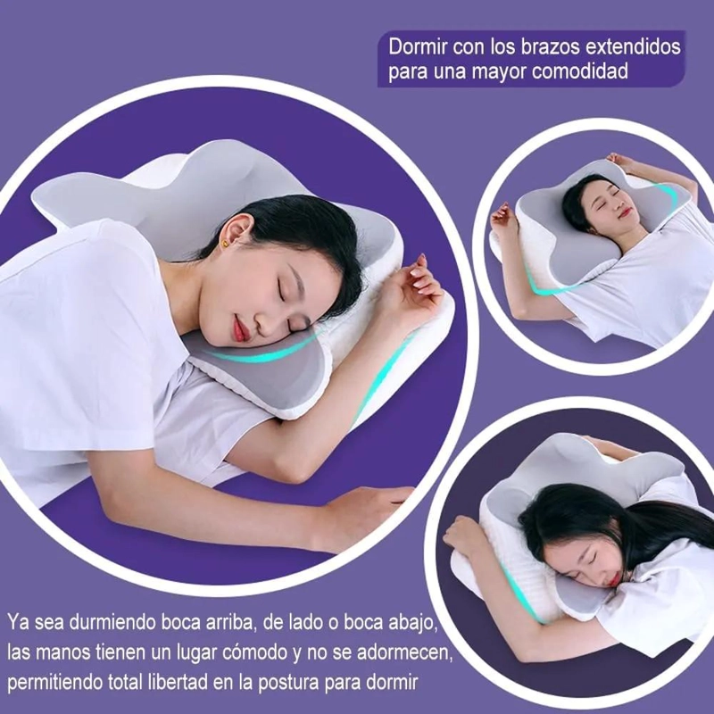 ALMOHADA ORTOPE DICA CERVICAL DE ESPUMA VISCOELASTICA PARA SOPORTE ERGONOMICO - 4