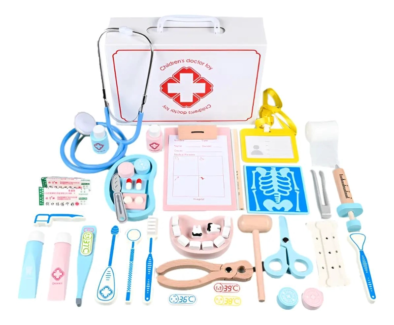 KIT ME DICO DIDACTICO DE MADERA PARA NIÑOS CON 43 PIEZAS - 1